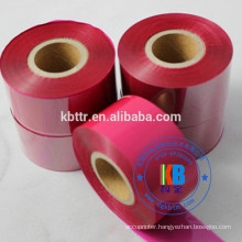 Grosgrain satin label printing magenta wash resin thermal printer ribbon